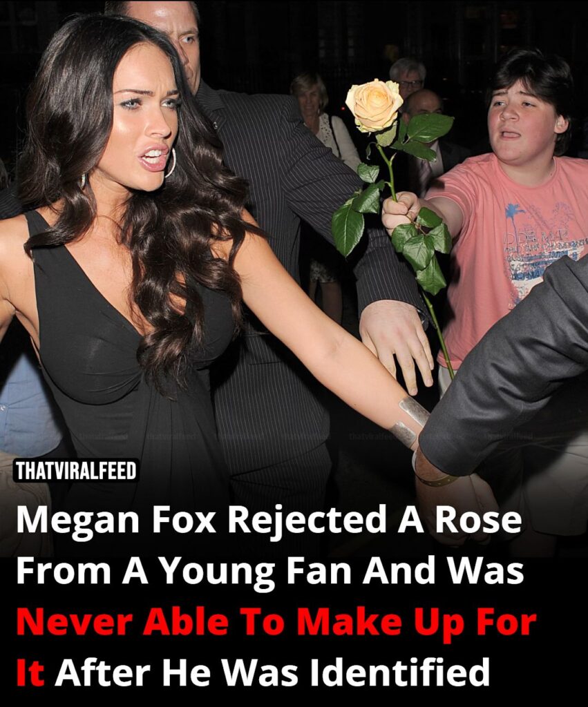 Megan Fox rejected a rose from a young fan—and could not make it right after he was identified.