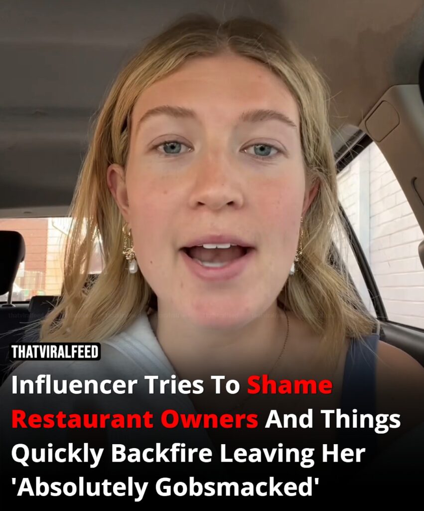 An influencer attempts to shame restaurant owners, but it backfires spectacularly.