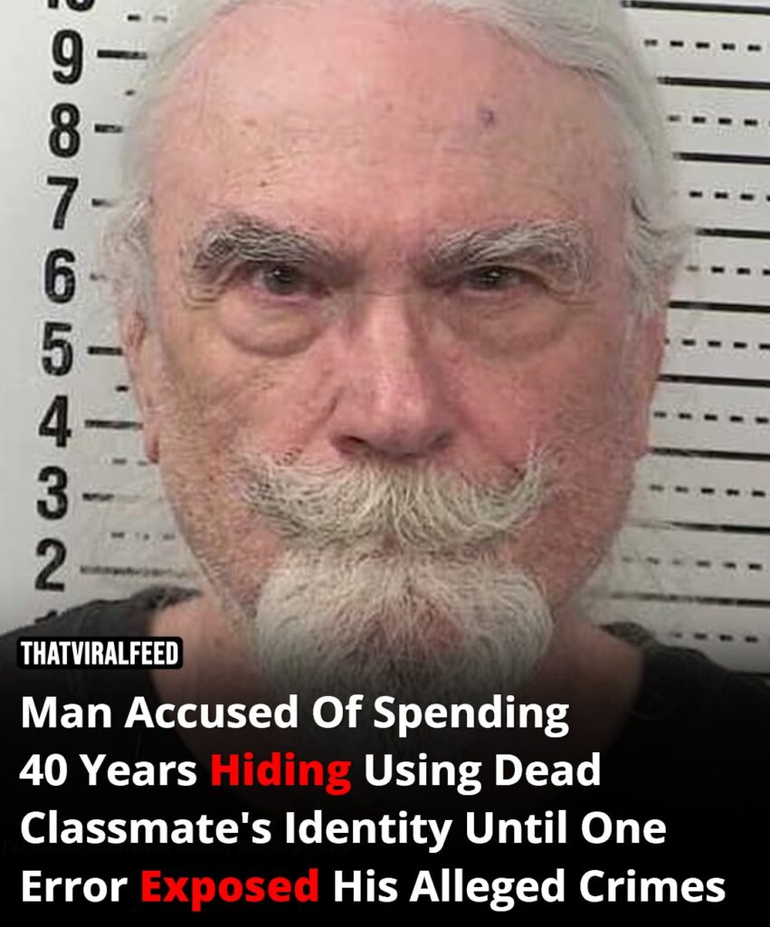 Wyoming man caught after 40 years on the run for using the identity of a deceased classmate.