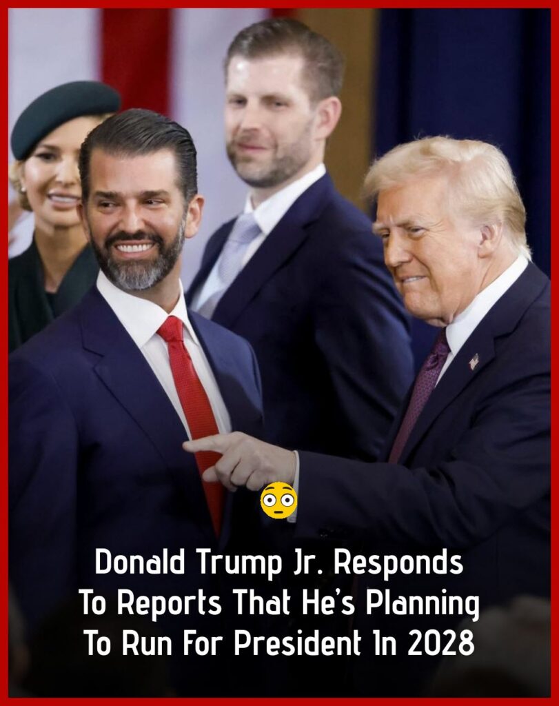 Donald Trump Jr. responds to rumors about the 2028 presidential race:  Setting the record straight