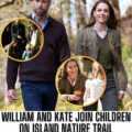 William and Kate Explore Nature with Children on Isle of Mull