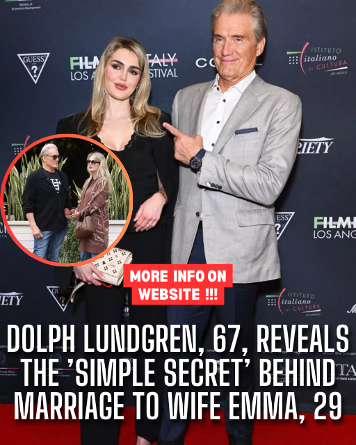 Dolph Lundgren, 67, reveals the ’simple secret’ behind marriage to wife Emma, 29