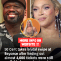 50 Cent takes brutal swipe at Beyonce after finding out almost 4,000 tickets were still available for opening tour date