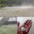 Giant hail recorded Tuesday evening in the town of! See more!