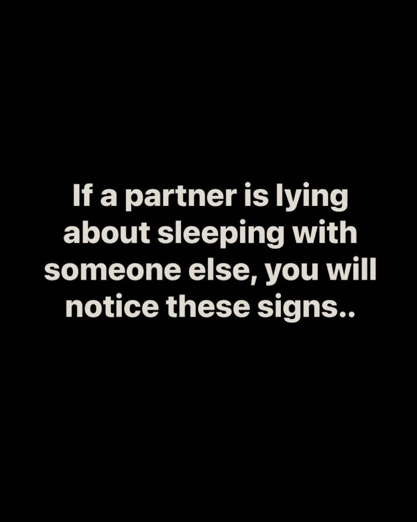 8 Signs Your Partner Is Sleeping With Someone Else
